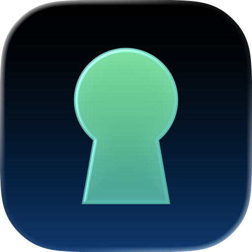 The ELA app icon: a mint keyhole