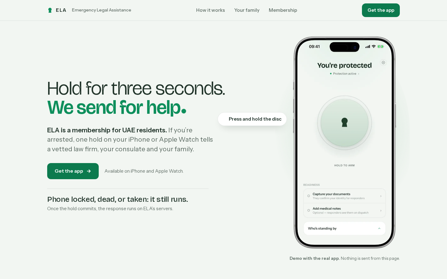 Hold, then the story, desktop, first screen